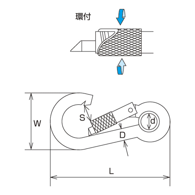環付スナップフックNA型